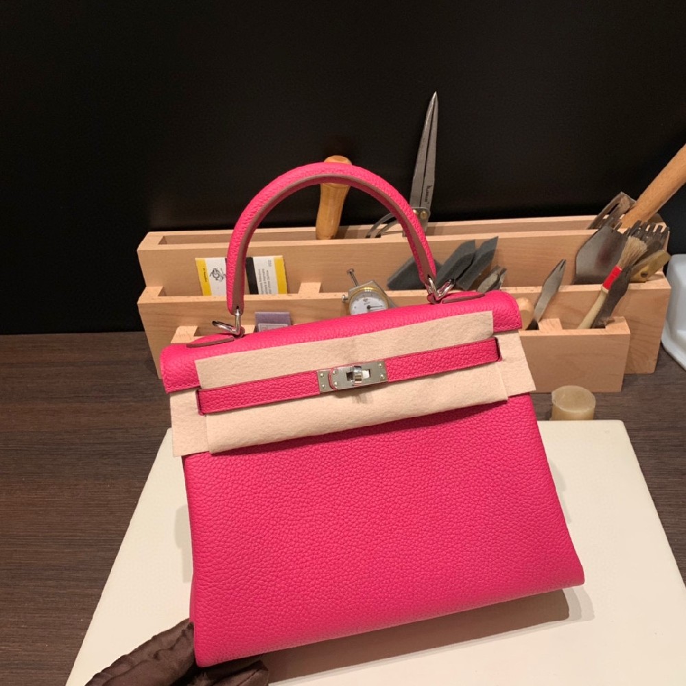 现货Kelly Togo 25 🌟0D玫瑰墨西哥粉 银扣 绝美蓝调玫瑰色😍