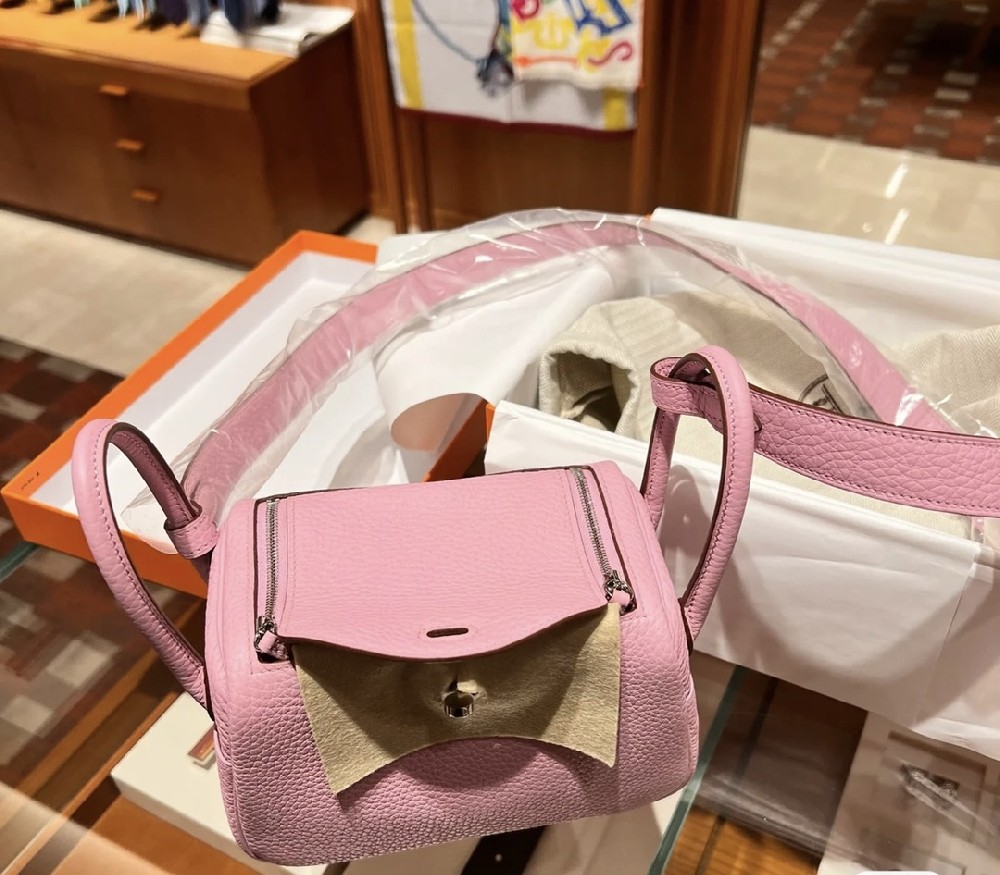 现货[爱心]mini Lindy X9Mauve sylvestre锦葵紫银扣